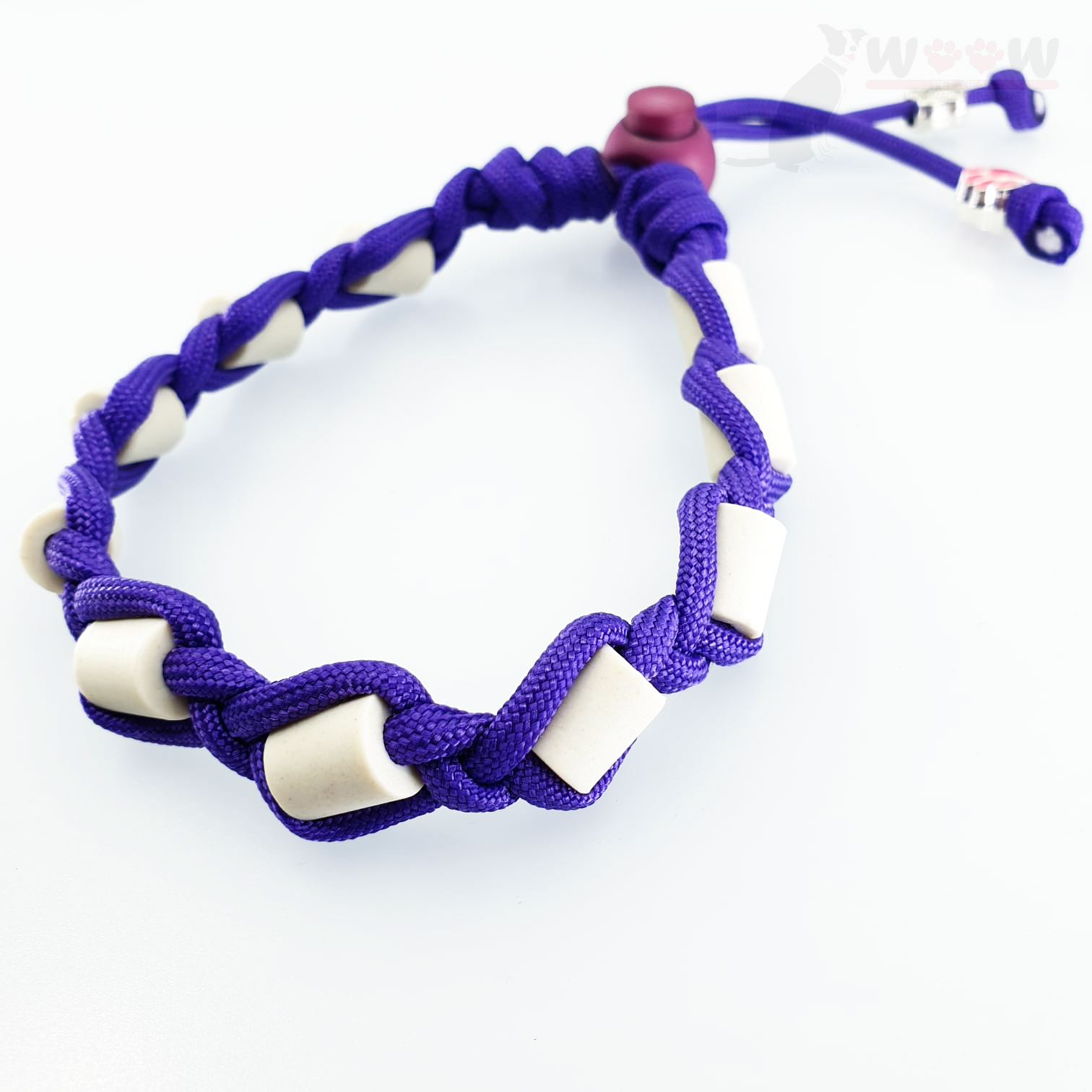 WOOW PET GEAR acid purple EM BASIC COLLAR