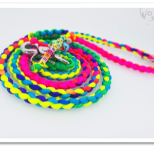 Rainbow - Paracord pleteni povodac