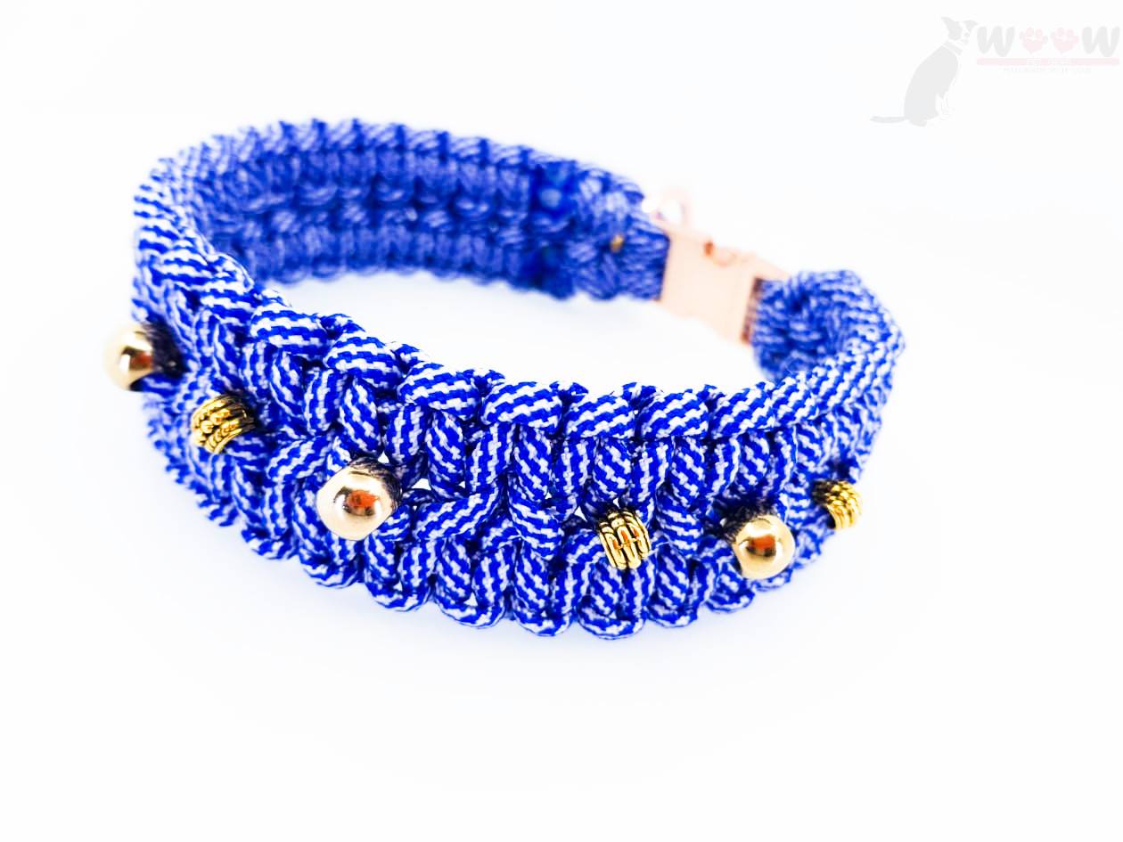 Plavo Bijelo - Paracord Wide plus ogrlica