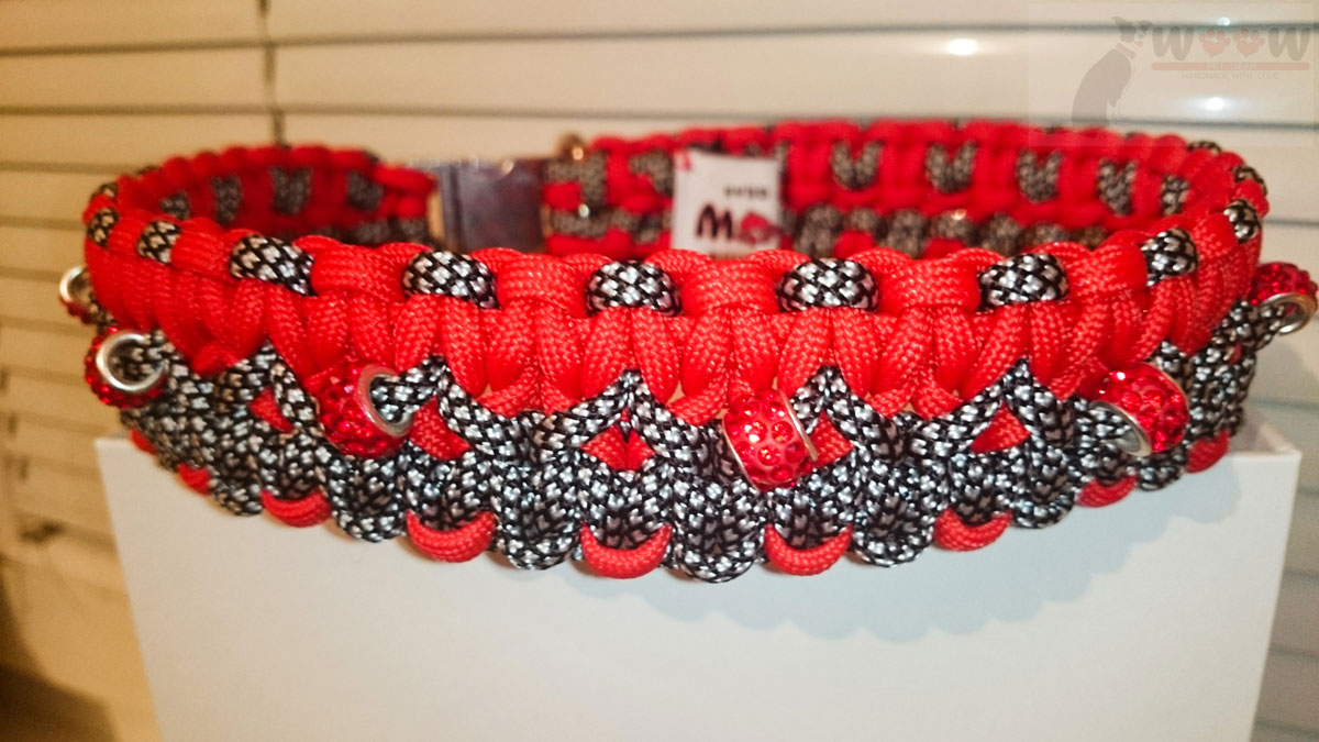 Red Diamond - Paracord Wide plus ogrlica