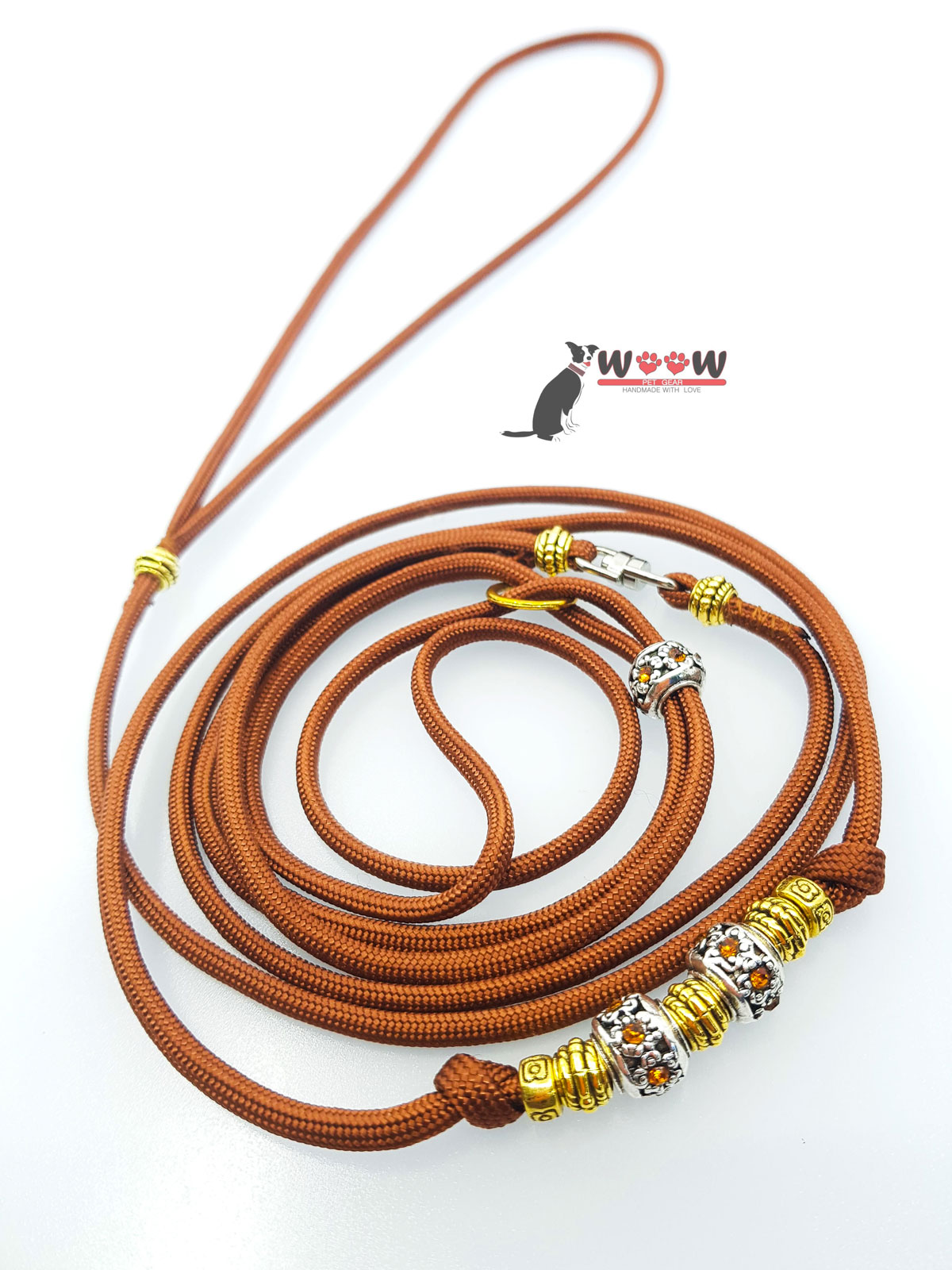 Brown - Paracord izložbeni povodac