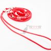 WOOW PET GEAR RED - Paracord izložbeni povodac