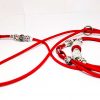 WOOW PET GEAR RED RHINSTONE Paracord izložbeni povodac