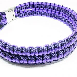 violeta paracord wide ogrlica
