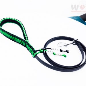 Green - BioThane & Paracord povodac