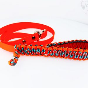 Orange Mix - BioThane & Paracord povodac