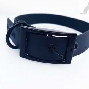 Crna - Beta BioThane basic ogrlica