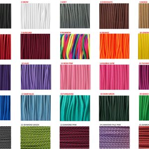 WOOW PET GEAR - Paracord izložbeni povodac boje paracorda